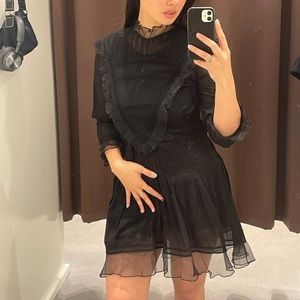 dôen black paix dress